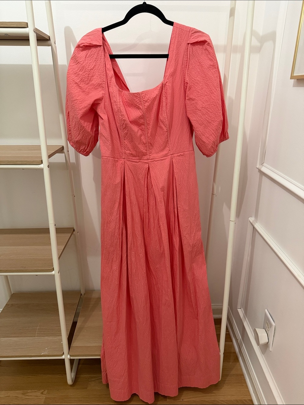 a new day Coral Puff-Sleeve Maxi Dress